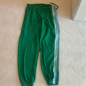 Green aviator nation sweatpants